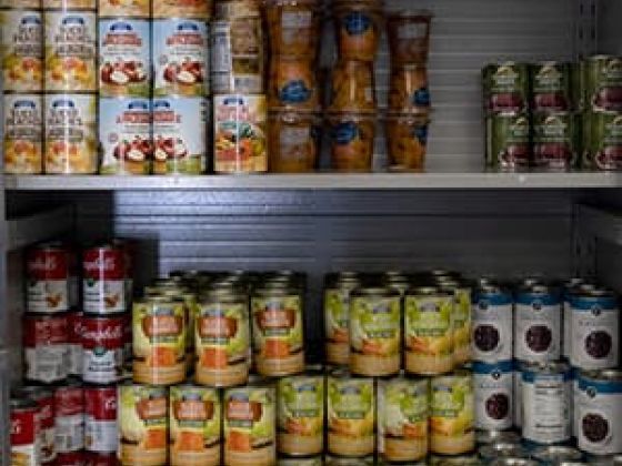 Cans of food